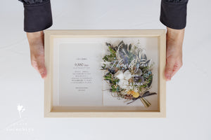 NEWアイテム♪２L判サイズの写真が飾れる天然木のフォトフレーム♪花束バージョン販売スタートいたしました！！