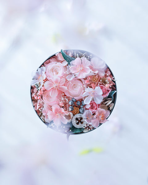 【数量限定】【お早め発送品】春限定＊桜フラワーボックス・想いを伝えるオールドローズ