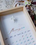 【おしゃれに♪花とカリグラフィーを楽しむ♪月カレンダー作り】月1レッスン×6回コース/モダンカリグラフィー,フローリッシュ