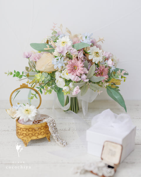 ブーケ & ブートニア／アーティフィシャルフラワー 結婚式 – 花と 