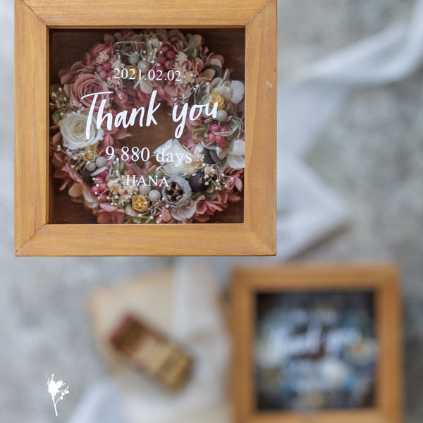 フラワーリース・ウッドボックス M